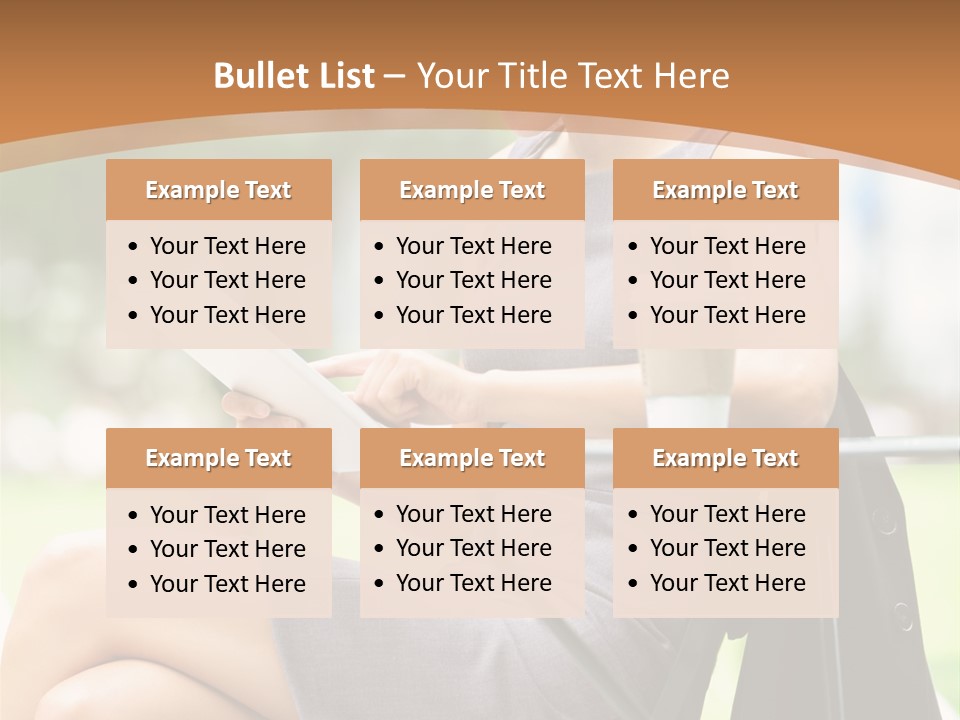 Happy Portrait Women PowerPoint Template