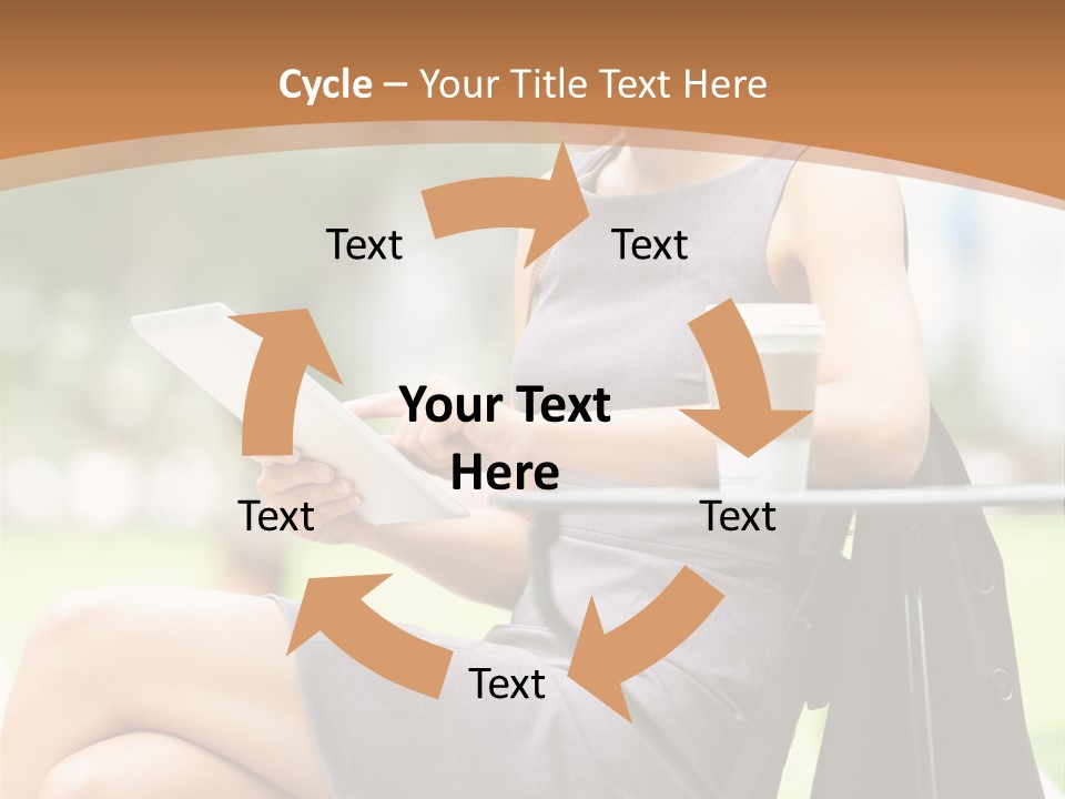 Happy Portrait Women PowerPoint Template