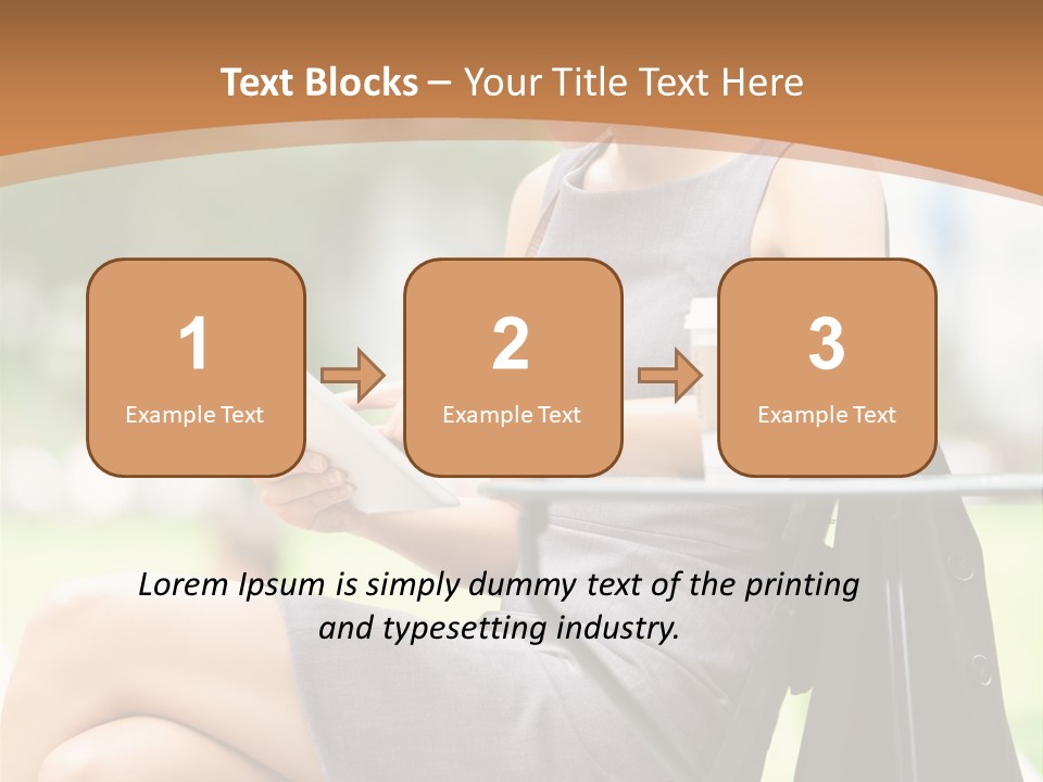 Happy Portrait Women PowerPoint Template