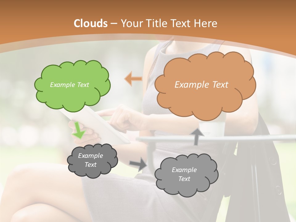 Happy Portrait Women PowerPoint Template