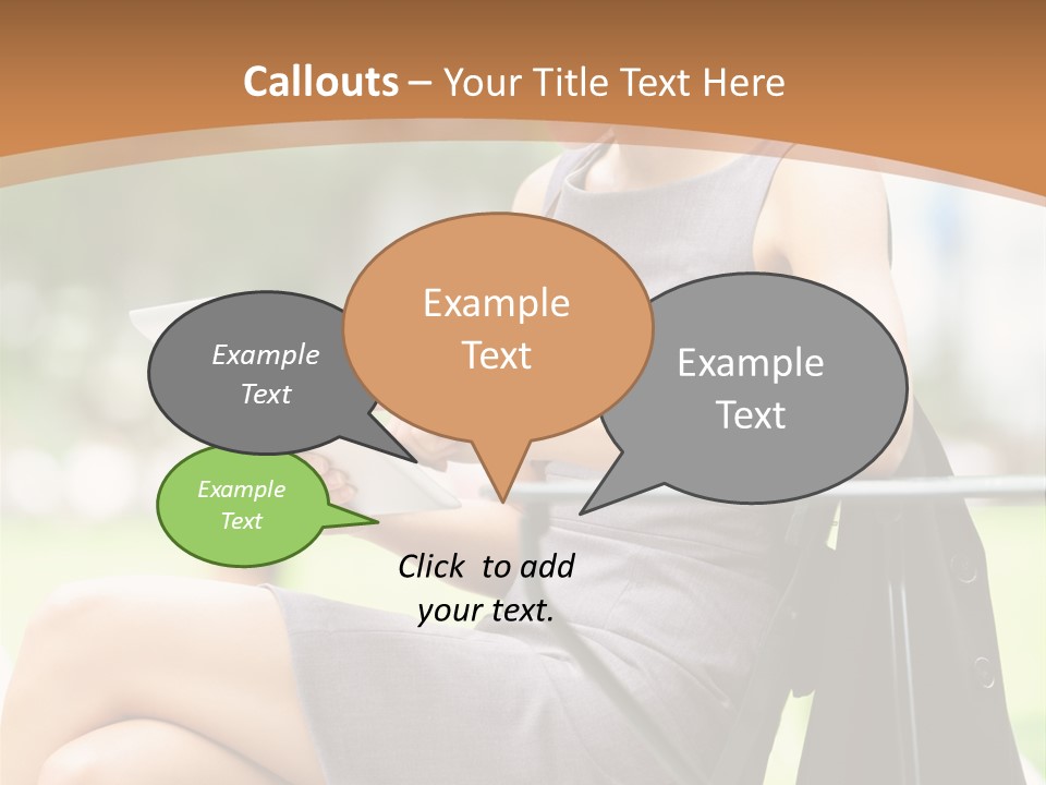 Happy Portrait Women PowerPoint Template