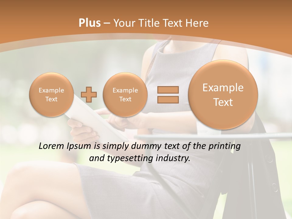 Happy Portrait Women PowerPoint Template