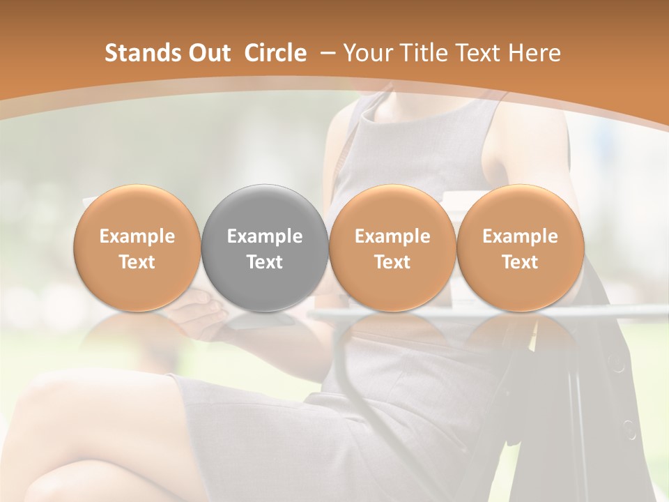 Happy Portrait Women PowerPoint Template