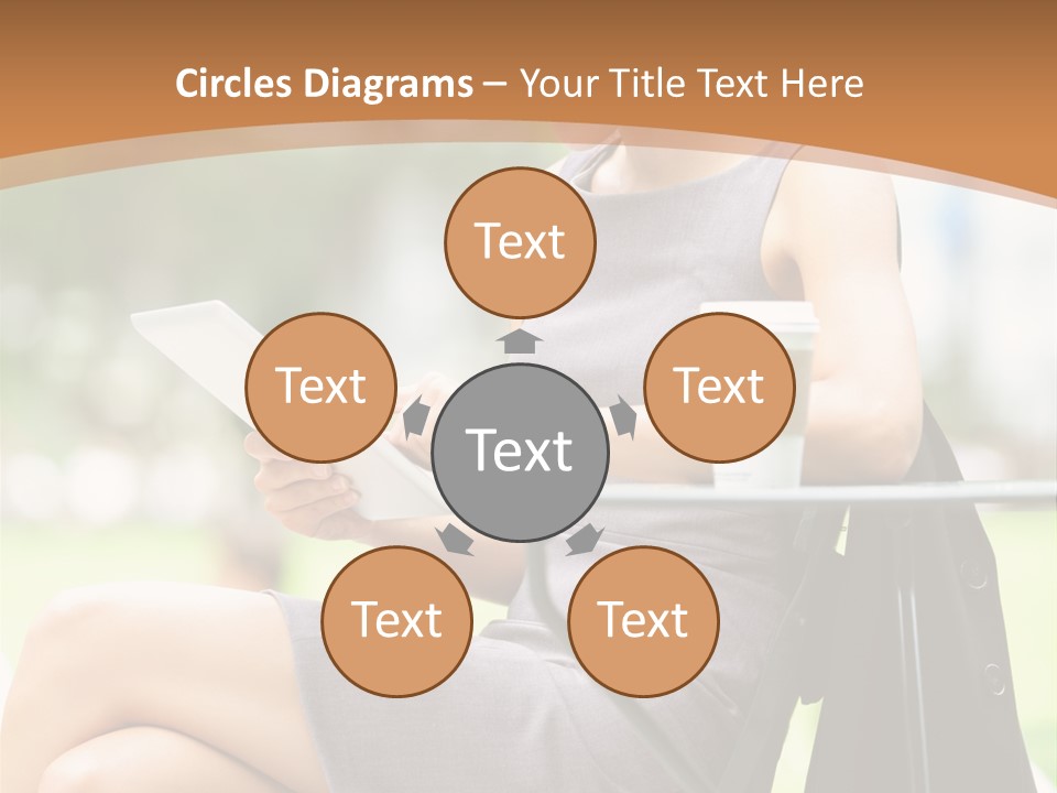 Happy Portrait Women PowerPoint Template