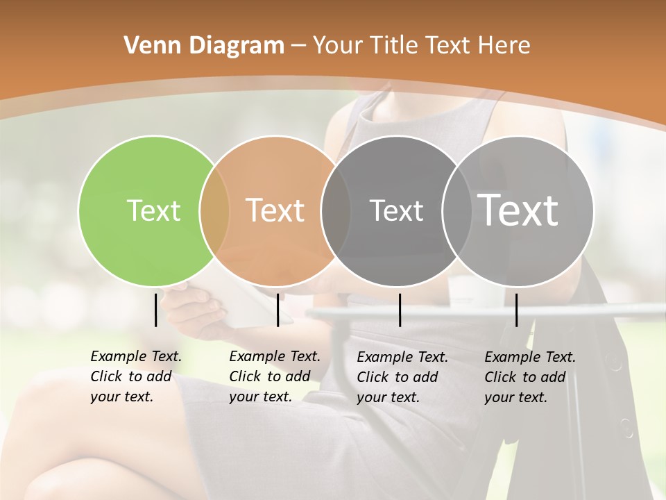 Happy Portrait Women PowerPoint Template