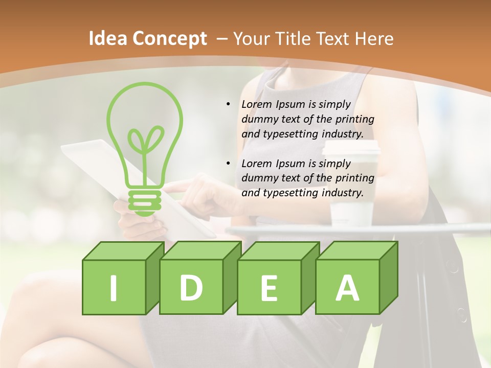 Happy Portrait Women PowerPoint Template