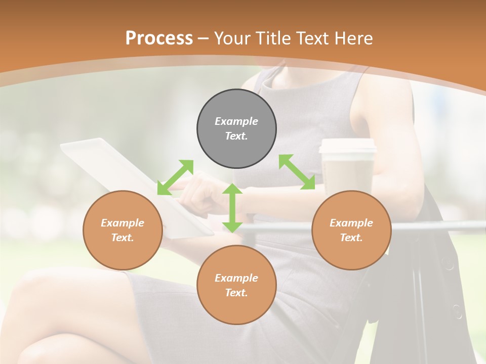 Happy Portrait Women PowerPoint Template