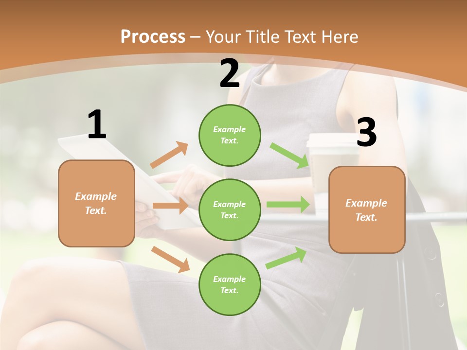 Happy Portrait Women PowerPoint Template