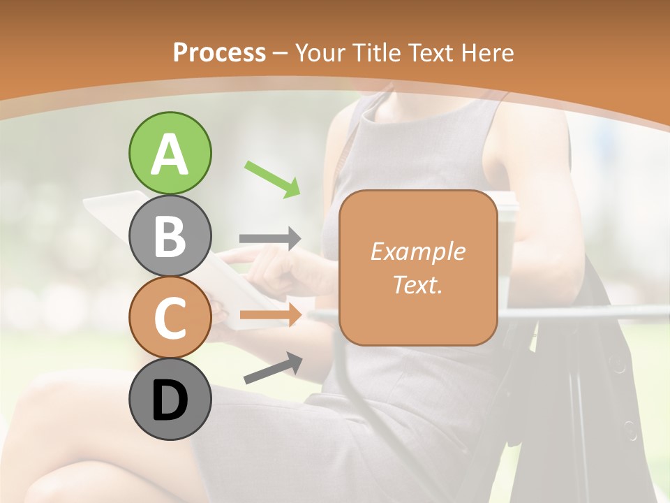 Happy Portrait Women PowerPoint Template