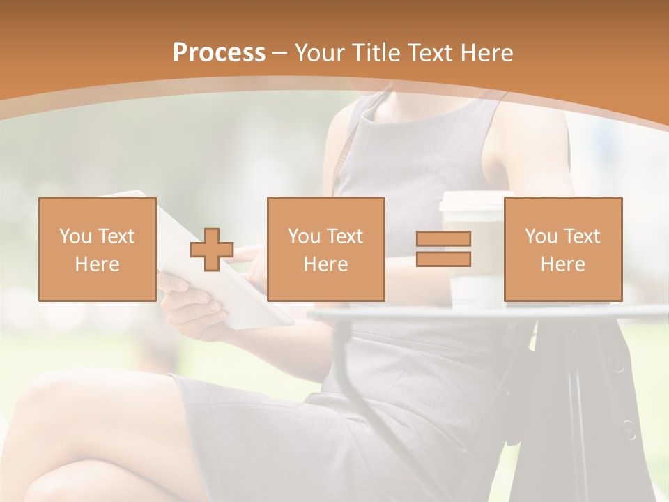 Happy Portrait Women PowerPoint Template