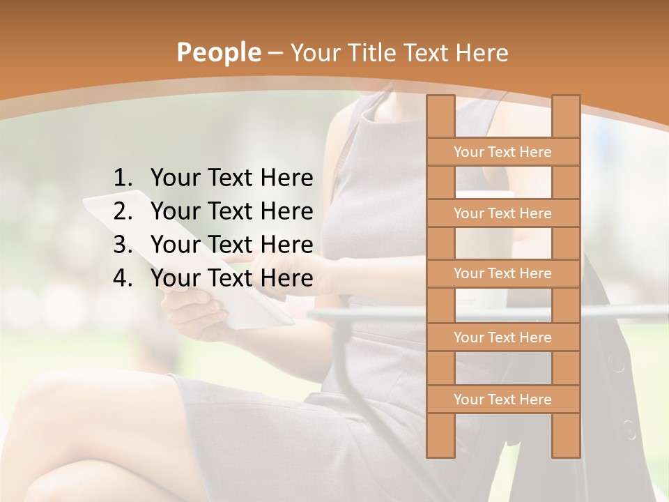 Happy Portrait Women PowerPoint Template