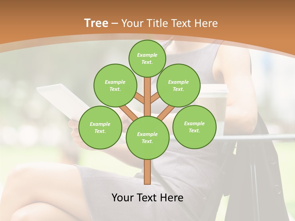 Happy Portrait Women PowerPoint Template