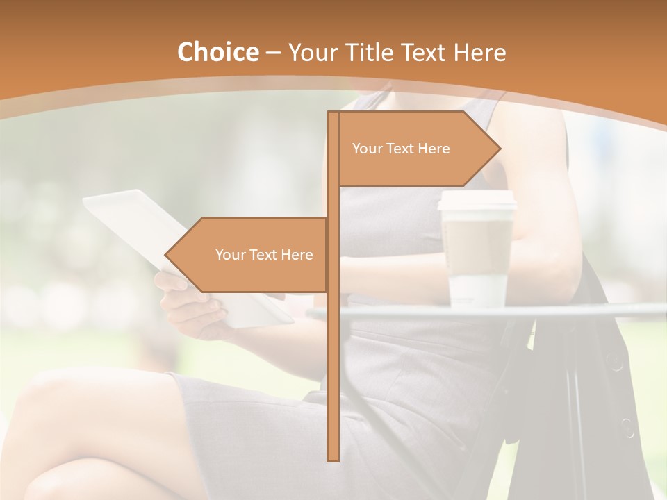 Happy Portrait Women PowerPoint Template