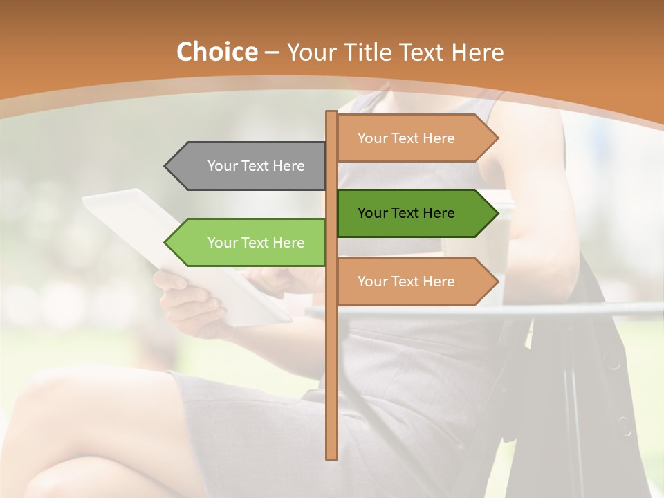 Happy Portrait Women PowerPoint Template