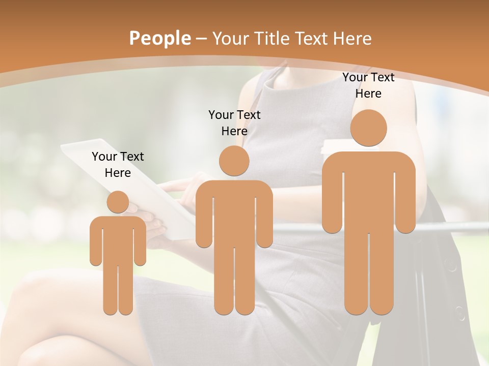 Happy Portrait Women PowerPoint Template