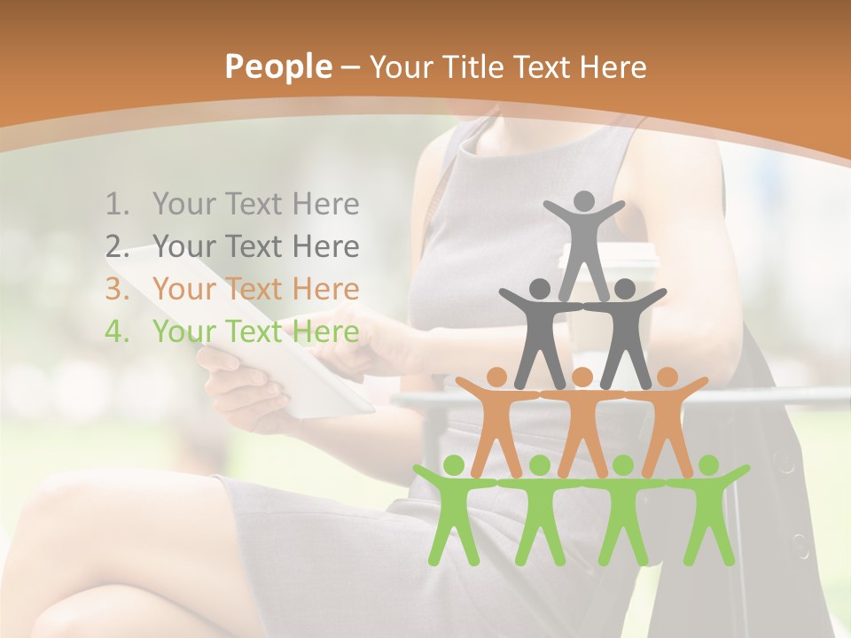 Happy Portrait Women PowerPoint Template