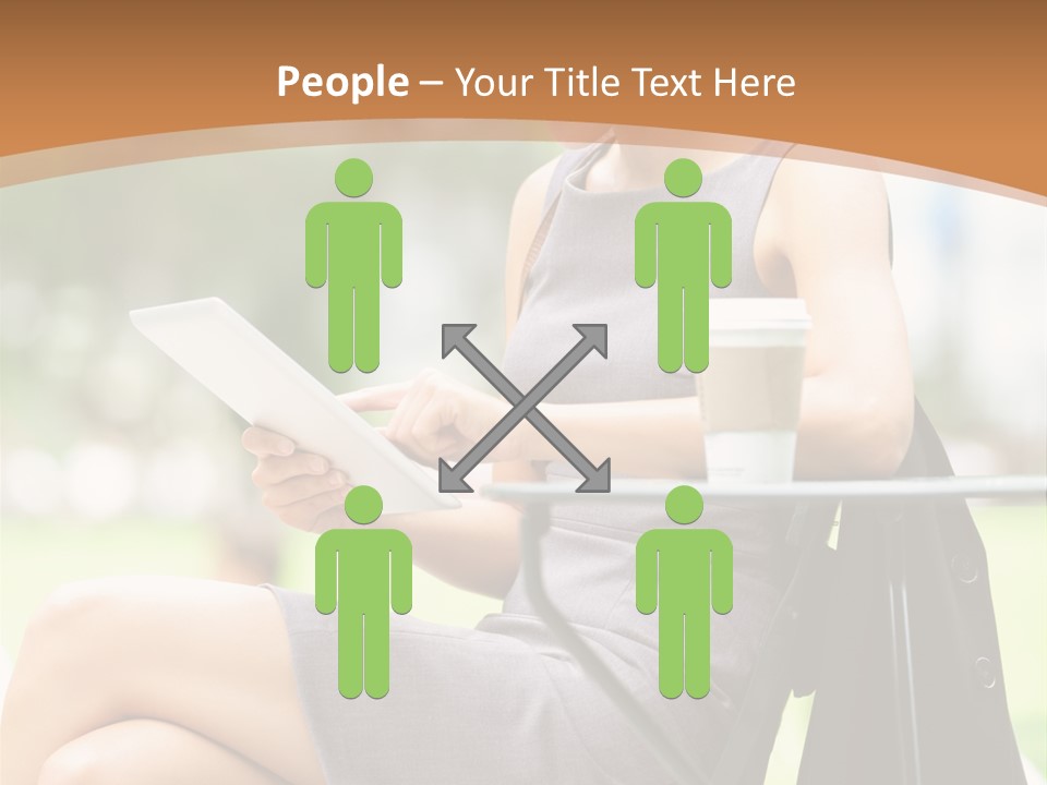 Happy Portrait Women PowerPoint Template