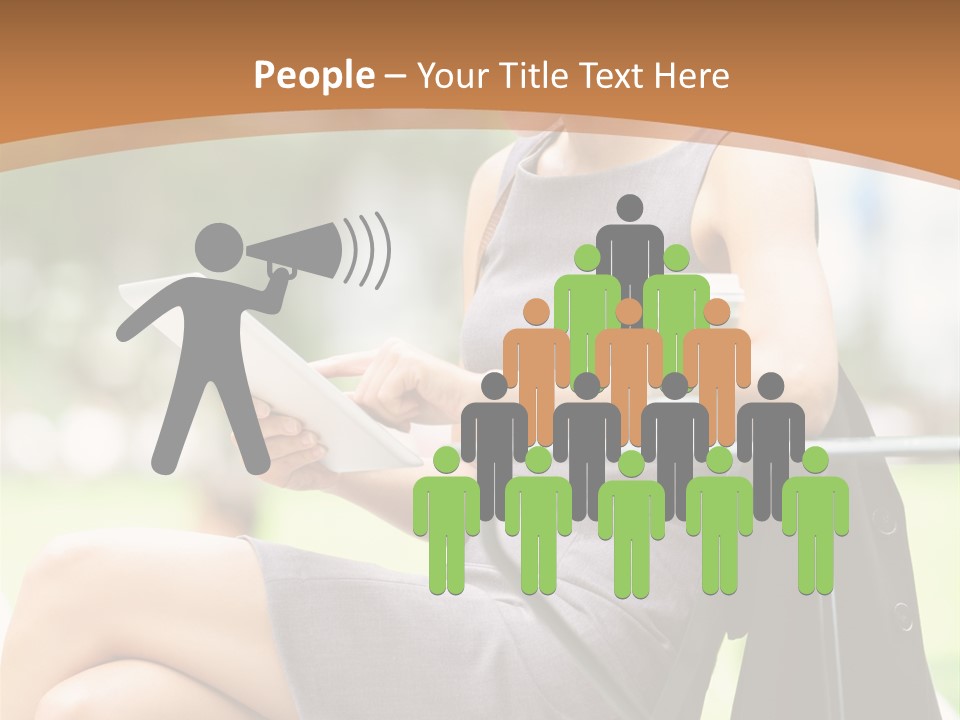 Happy Portrait Women PowerPoint Template