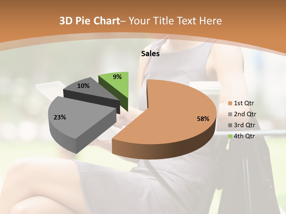 Happy Portrait Women PowerPoint Template