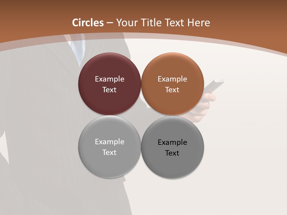 Beautiful Male Telephone PowerPoint Template