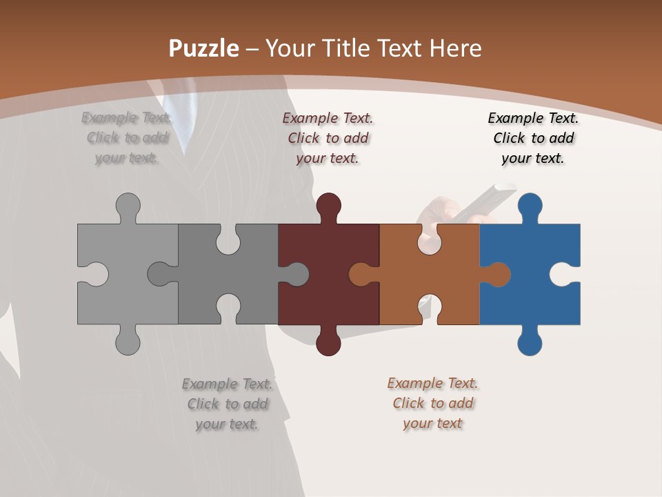 Beautiful Male Telephone PowerPoint Template