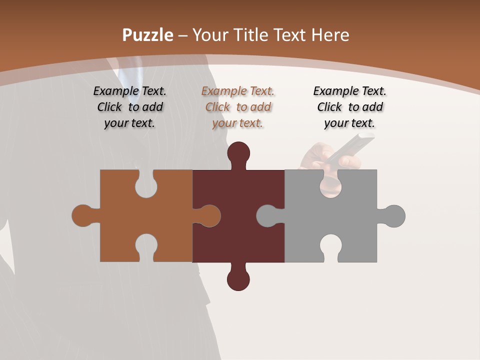 Beautiful Male Telephone PowerPoint Template