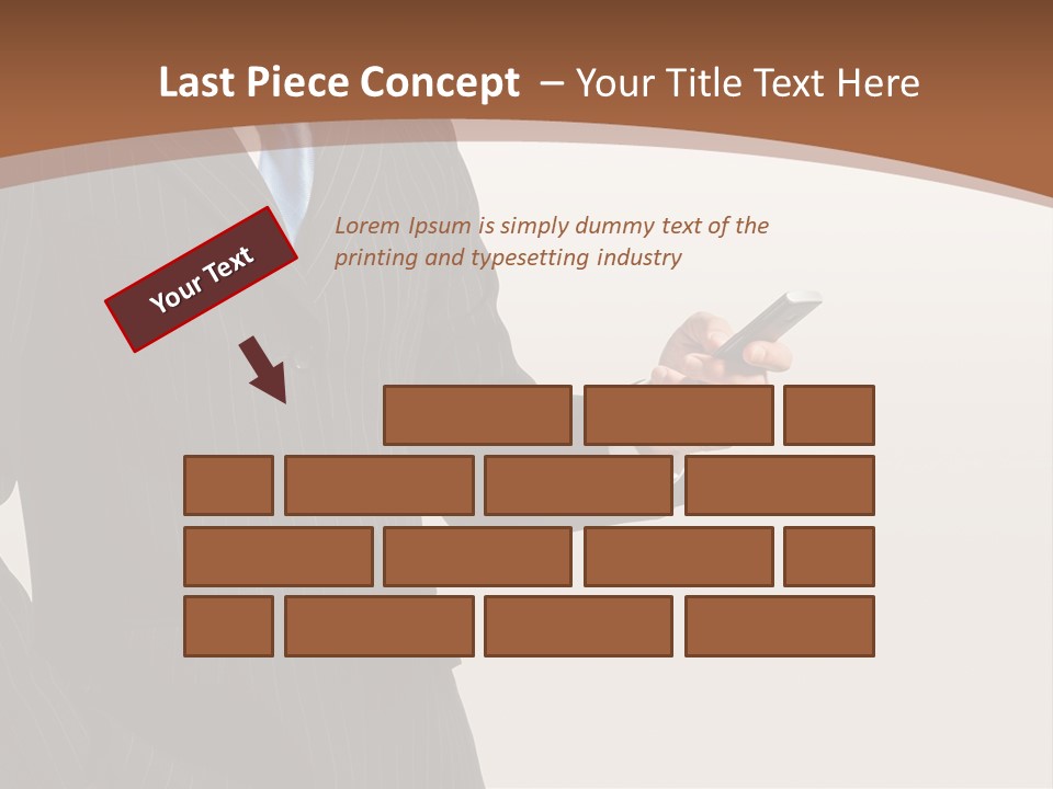 Beautiful Male Telephone PowerPoint Template