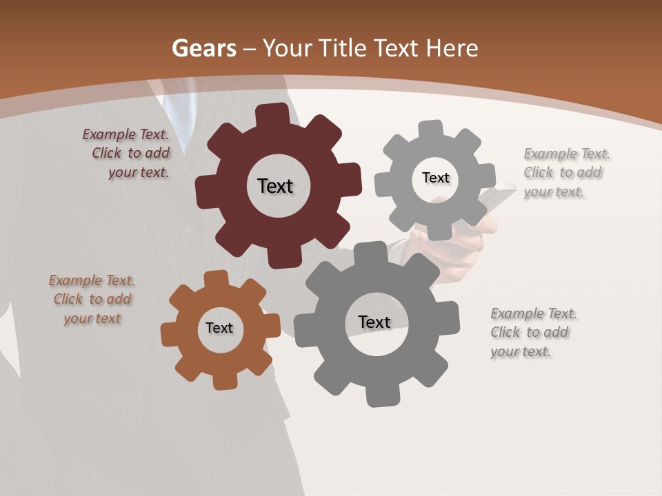 Beautiful Male Telephone PowerPoint Template