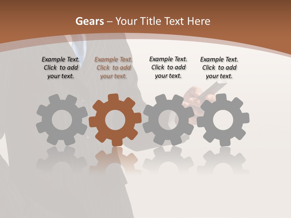 Beautiful Male Telephone PowerPoint Template