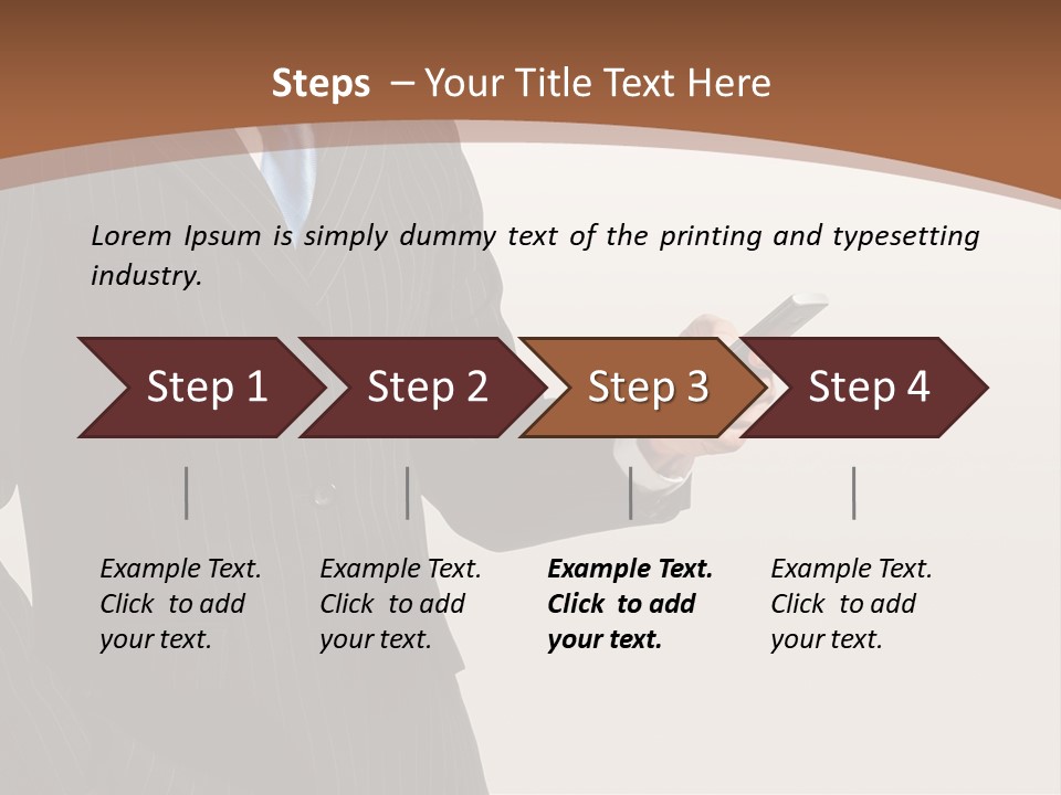 Beautiful Male Telephone PowerPoint Template