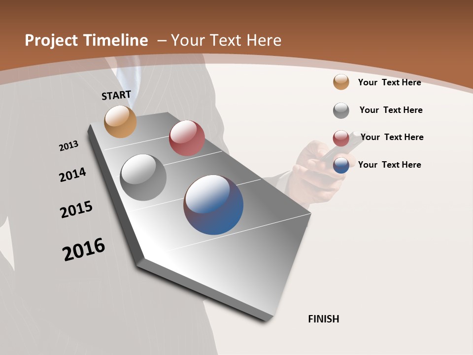 Beautiful Male Telephone PowerPoint Template