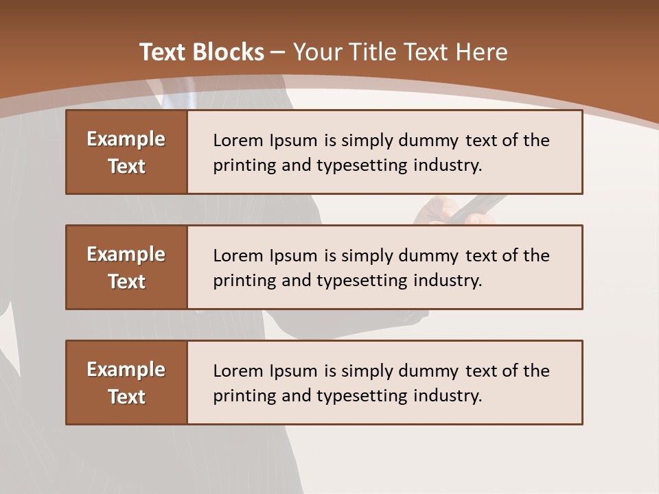 Beautiful Male Telephone PowerPoint Template
