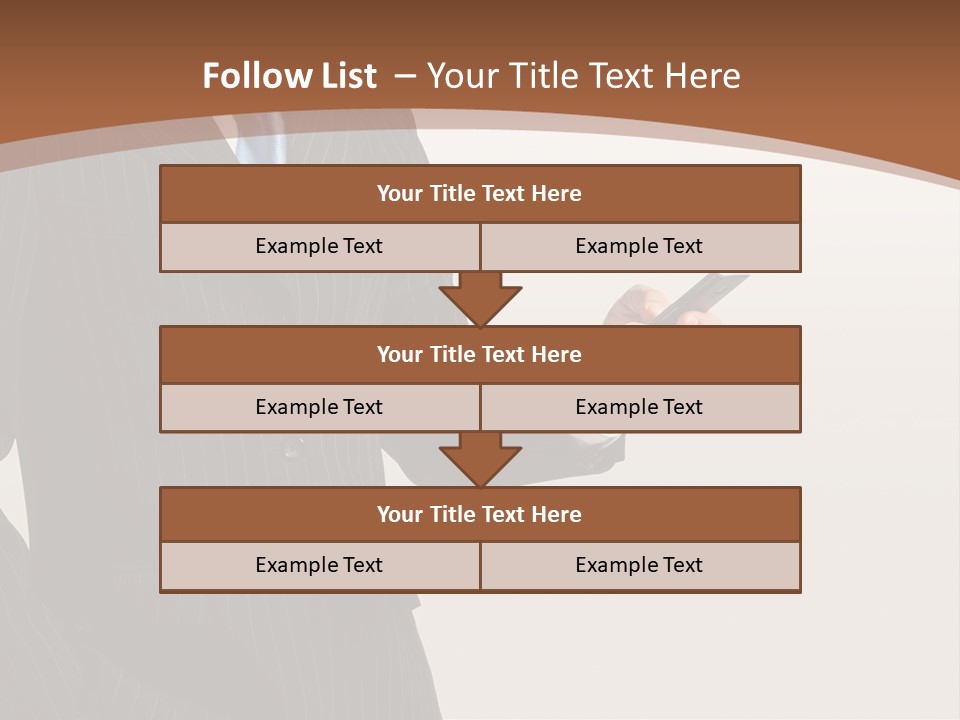 Beautiful Male Telephone PowerPoint Template
