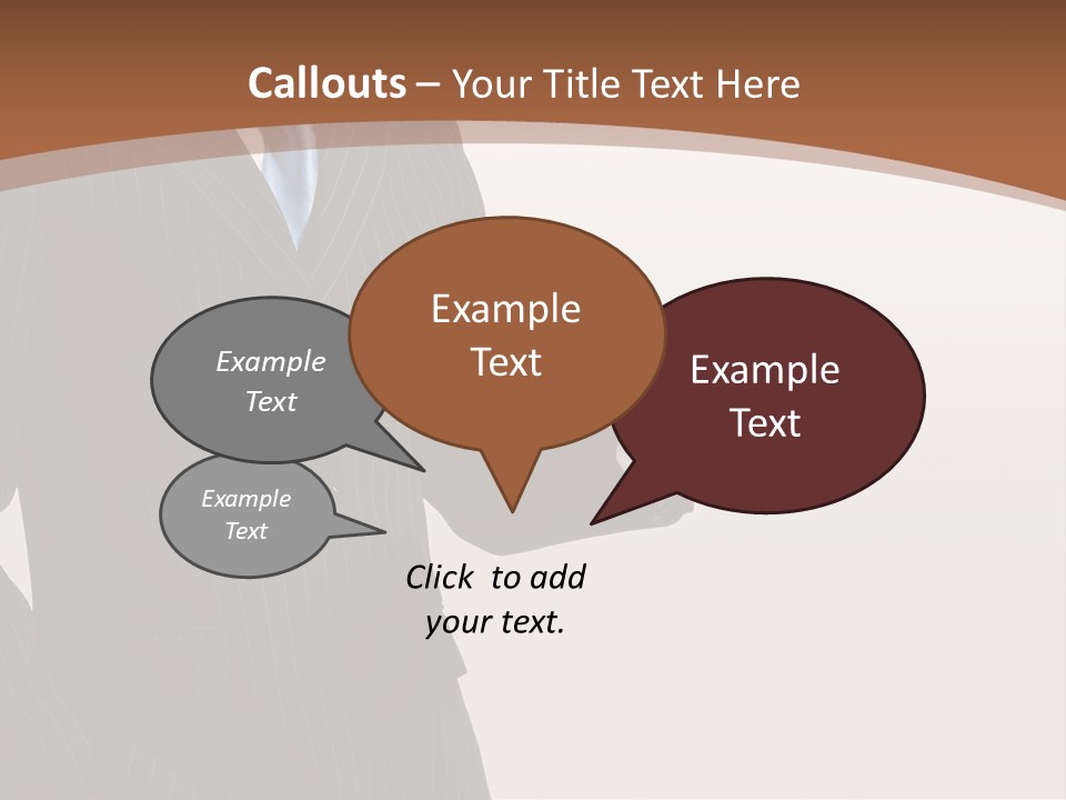 Beautiful Male Telephone PowerPoint Template