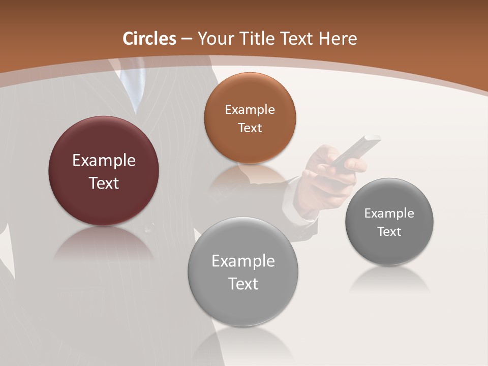 Beautiful Male Telephone PowerPoint Template