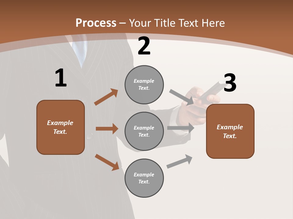 Beautiful Male Telephone PowerPoint Template
