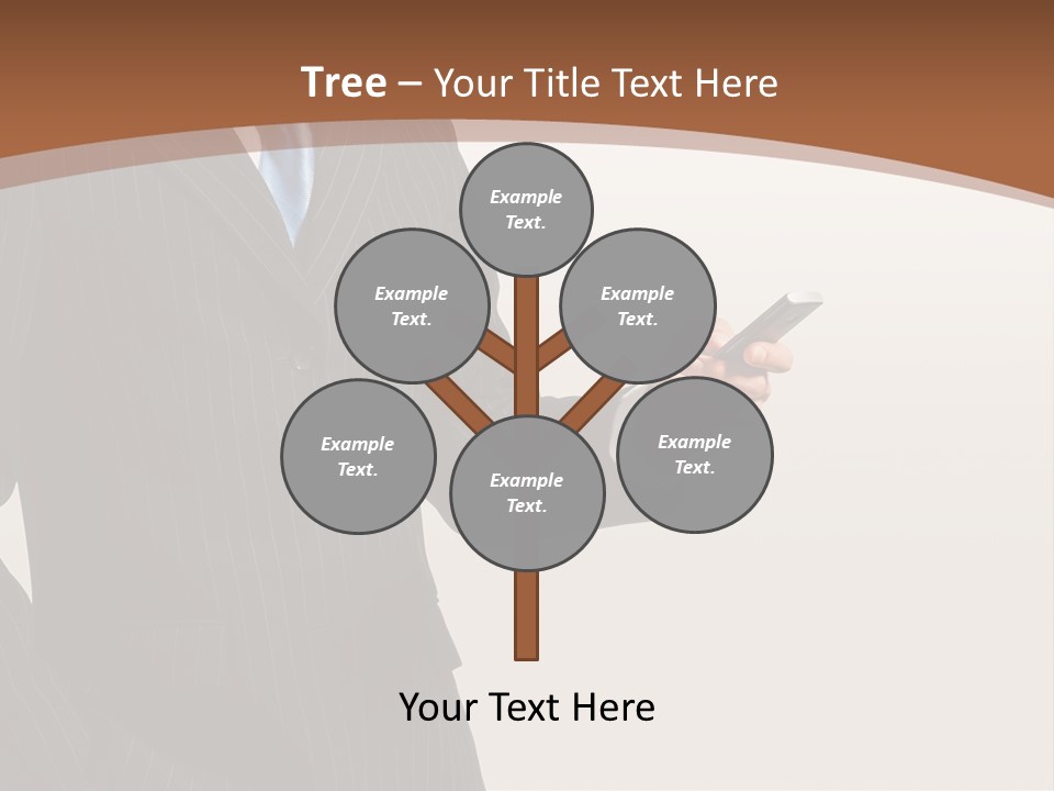 Beautiful Male Telephone PowerPoint Template