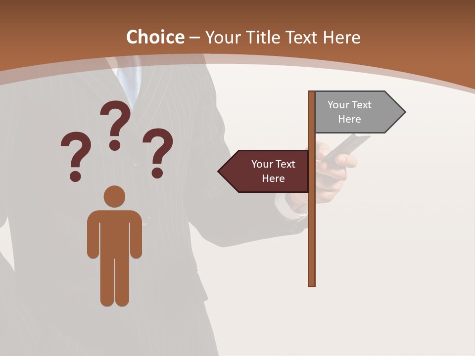 Beautiful Male Telephone PowerPoint Template