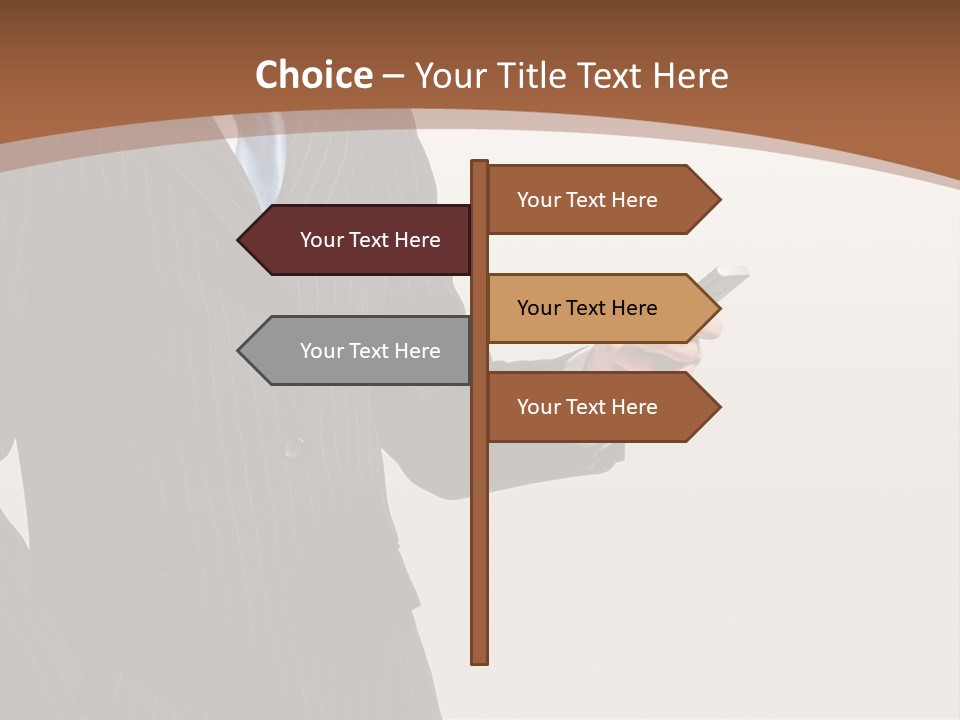Beautiful Male Telephone PowerPoint Template