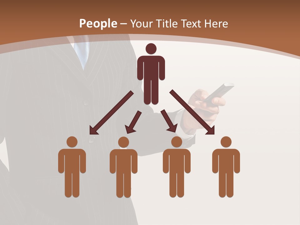 Beautiful Male Telephone PowerPoint Template