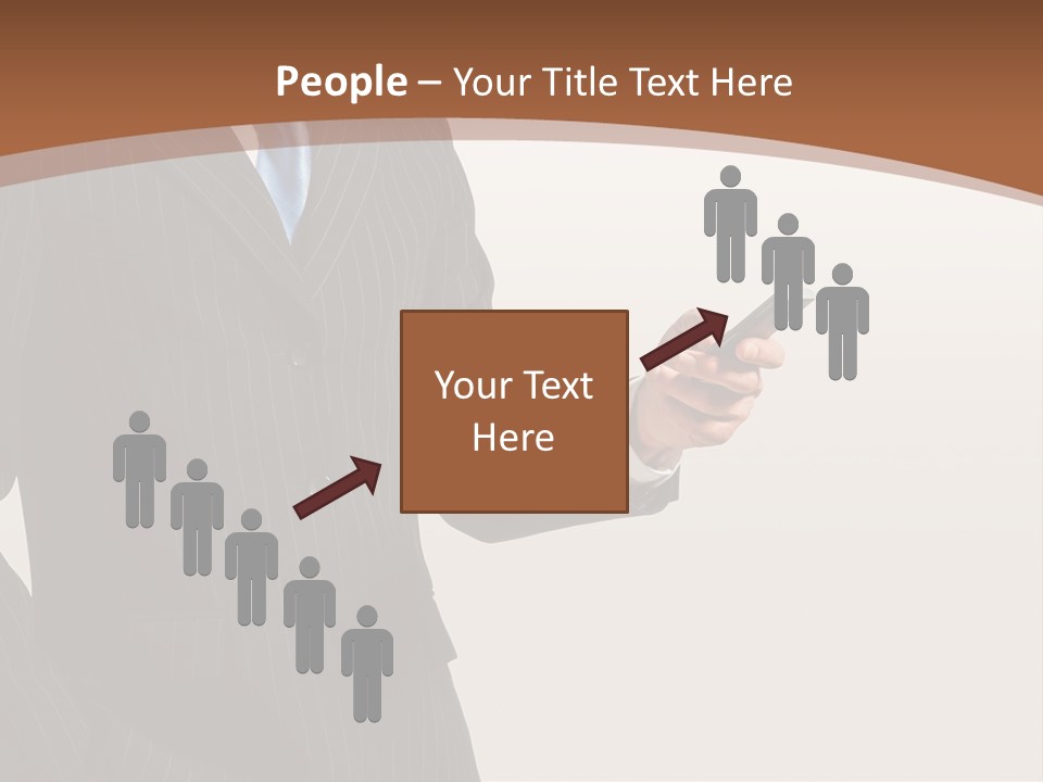 Beautiful Male Telephone PowerPoint Template