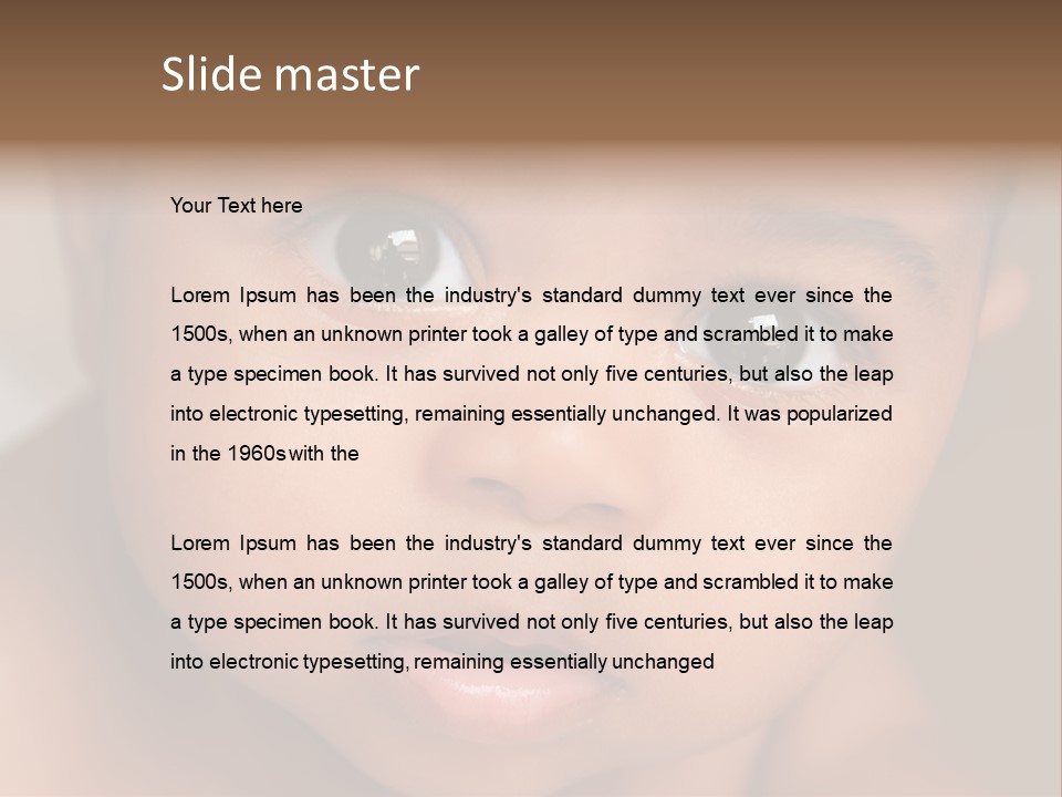 African Boy Love PowerPoint Template