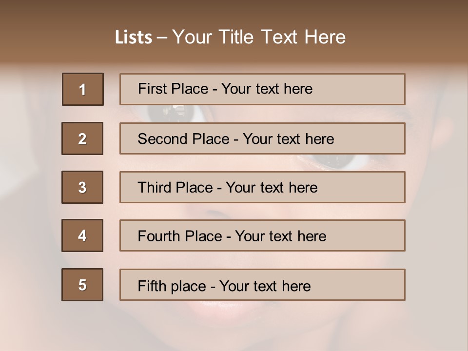 African Boy Love PowerPoint Template