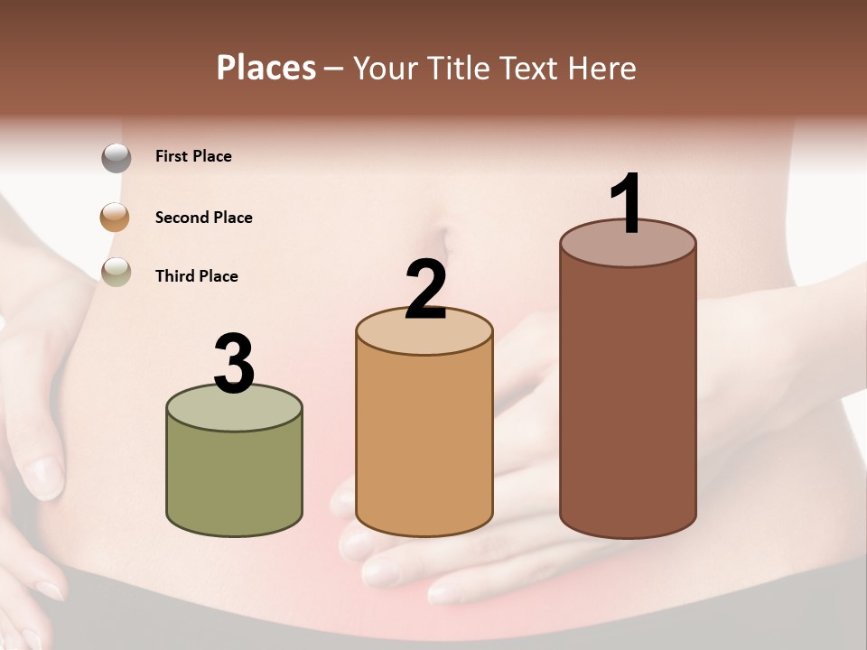 Sick Front View Brunette PowerPoint Template