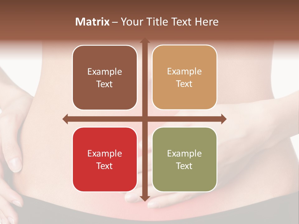 Sick Front View Brunette PowerPoint Template