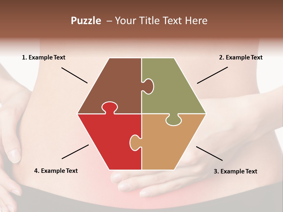 Sick Front View Brunette PowerPoint Template