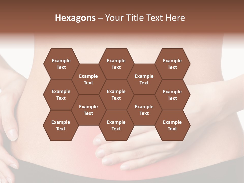 Sick Front View Brunette PowerPoint Template