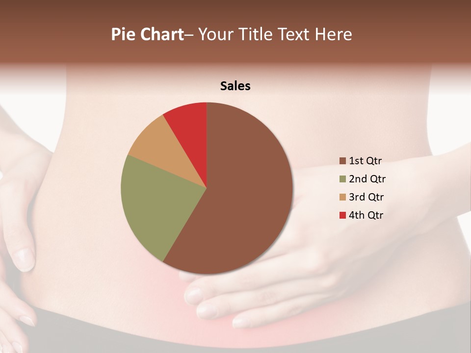 Sick Front View Brunette PowerPoint Template