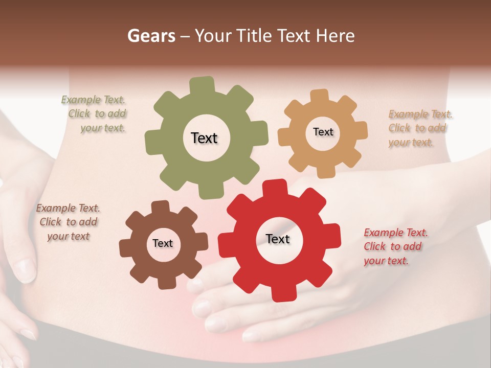 Sick Front View Brunette PowerPoint Template