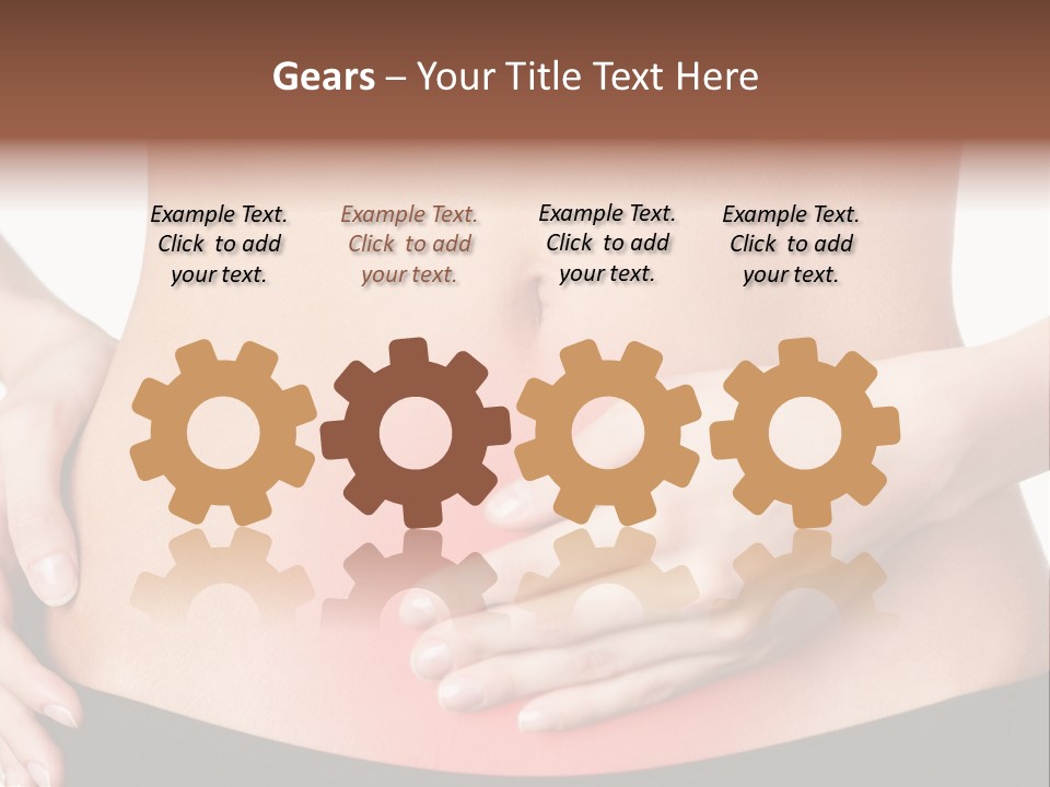 Sick Front View Brunette PowerPoint Template